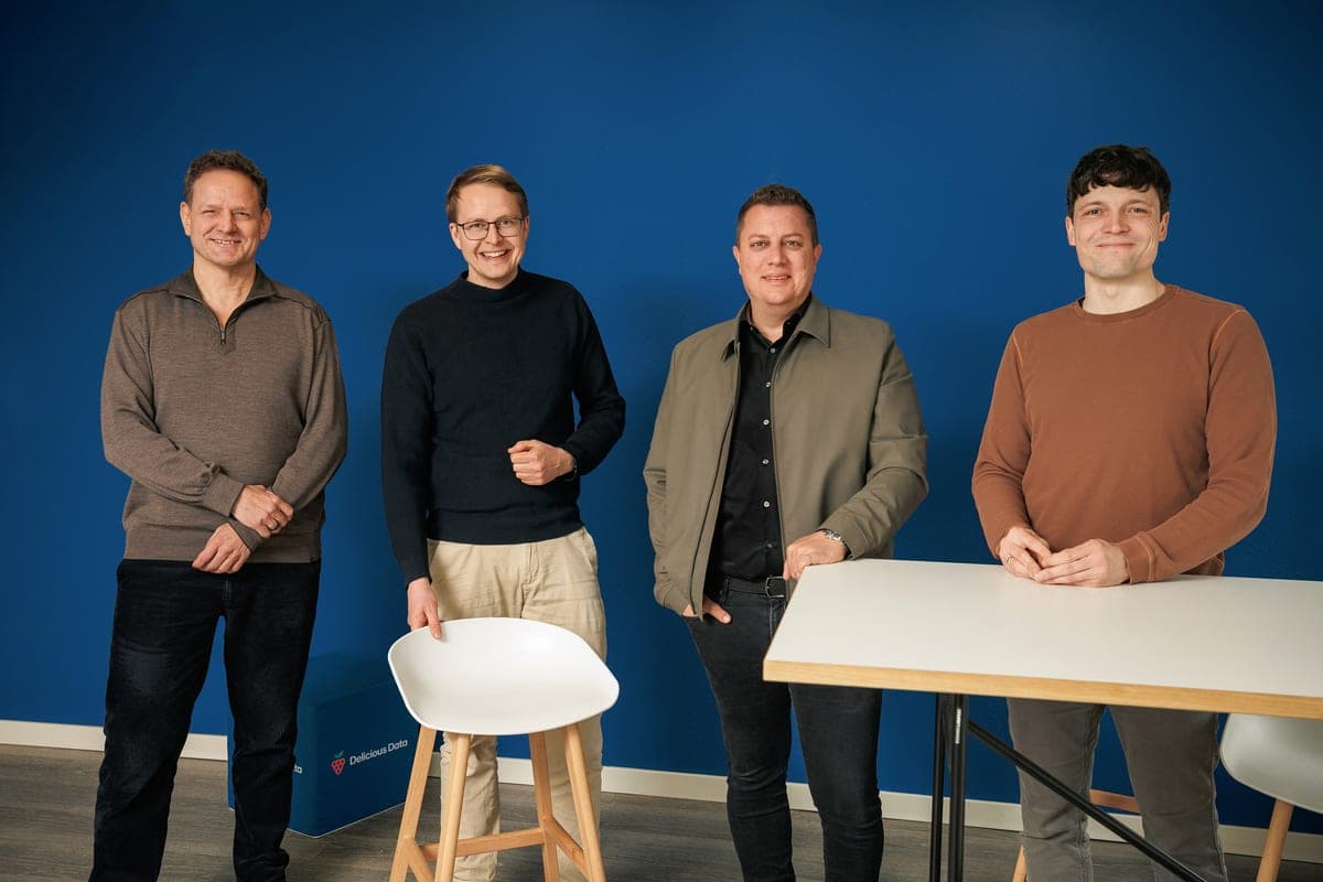 Die Geschäftsführungen von OptimoBercher und Delicious Data im Münchner Office von Delicious Data